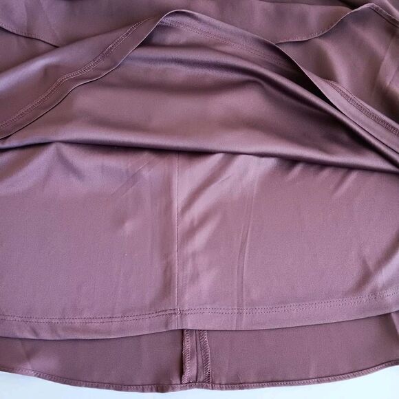 Express Women's Size 14 Purple-Brown Party Dress w/Back Cutout.  Runs small. - Picture 5 of 9